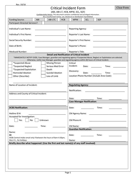 Kentucky Critical Incident Form Fill Out Sign Online And Download