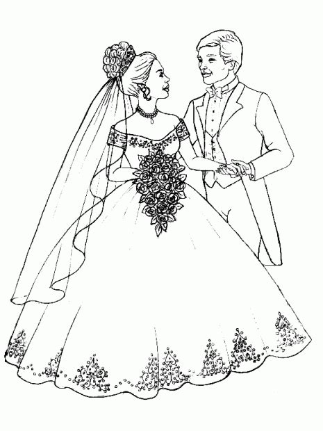 dibujos de bodas  descargar imprimir  pintar