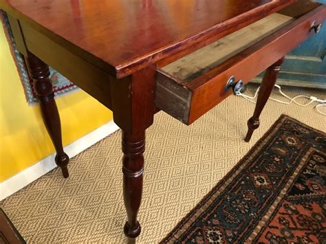 19th C American Cherry Writing Table Sold Melrose Antiques And Fine
