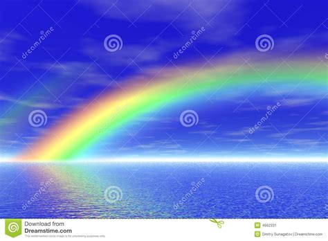 Rainbow In The Sea Stock Illustration Illustration Of Rainbow 4662331