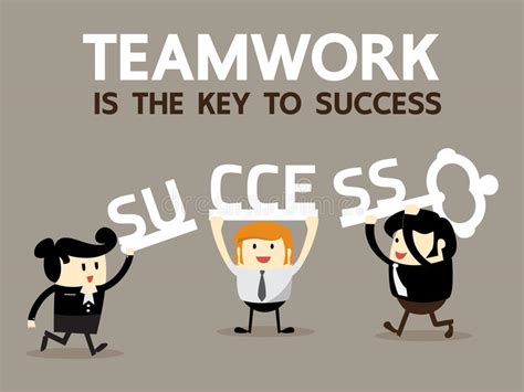 Teamwork Is The Key To Success Stock Vector Image 57066195