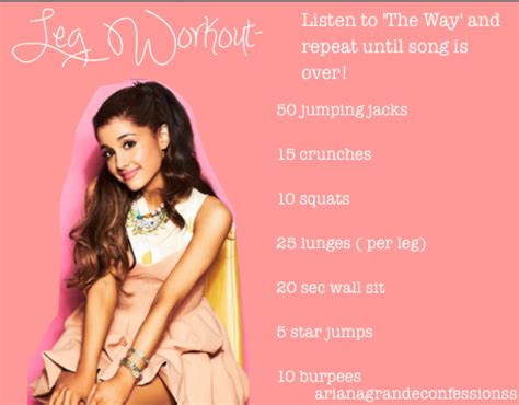 Ariana Grande Workout Plan