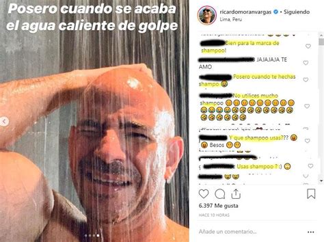 ricardo morán se toma fotografía desnudo desde su ducha y fans le dejan despiadado comentarios