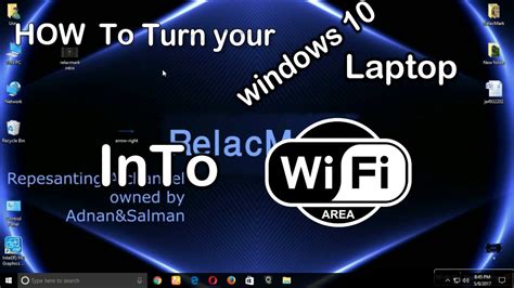 How To Turn Your Windows Laptop Into Wifi Youtube