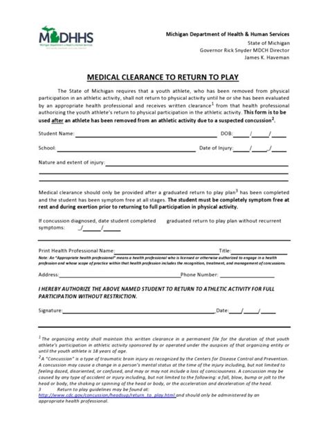 Preoperative Clearance Template