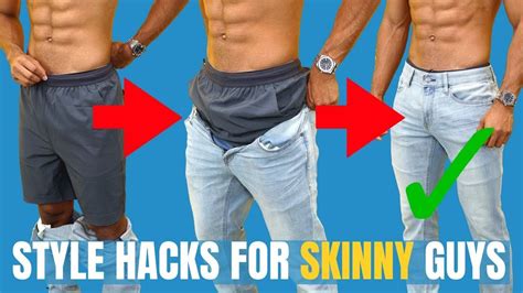 8 Hacks For Skinny Guys To Look Good How To Dress If Youre Skinny Men Style Tips Guys