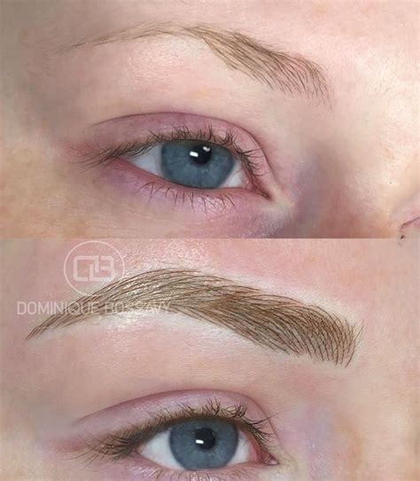 Brows Before After Nano Color Infusion Permanent Makeup Mircoblading