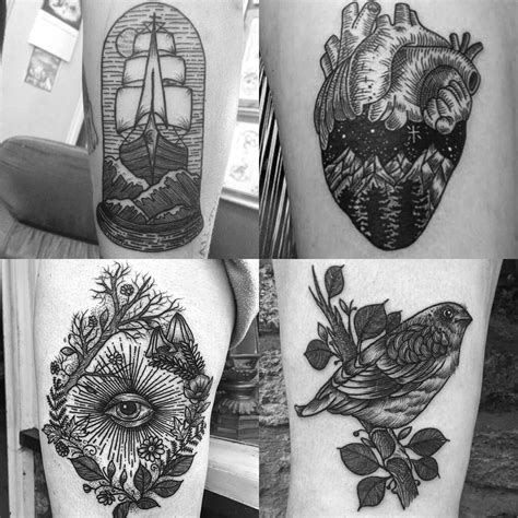 Check out our black white anatomy selection for the very best in unique or custom, handmade pieces from our shops. Etching Black and Grey Tattoos | Best Tattoo Ideas Gallery