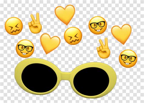 Cloutgoggles Yellow Clout Goggles Sunglasses Emoji Accessories