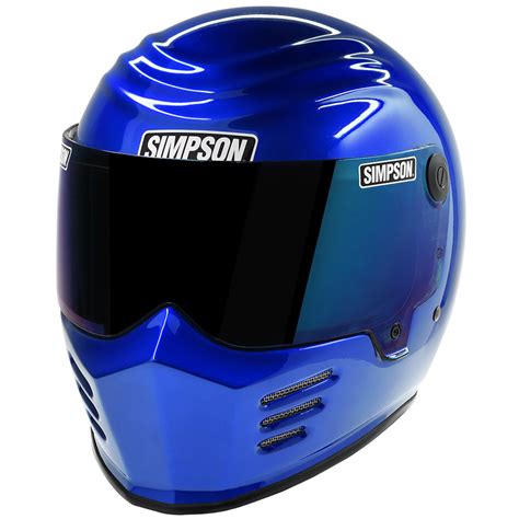 Simpson Outlaw Bandit Motorcycle Helmet Rayleigh Blue Get Lowered
