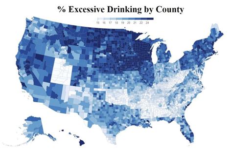Map Shows Which Counties Are Home To The Highest Number Of Excessive