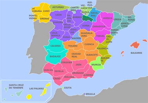 Acelerador Aluminio Inicialmente Mapa Politico España Imprimir
