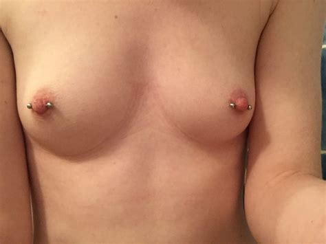 Showing Off Her Pierced Nips Porn Photo