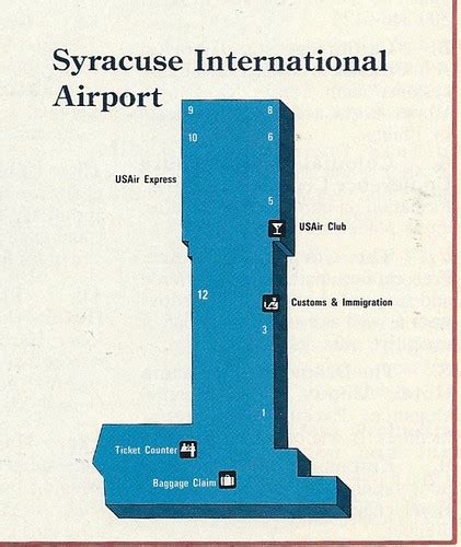 Usair Syr Diagram 1991 An Usair Diagram Of Syracuse Hanco Flickr