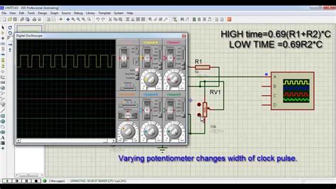 Astable Multivibrator 555 Timer Frequency Youtube
