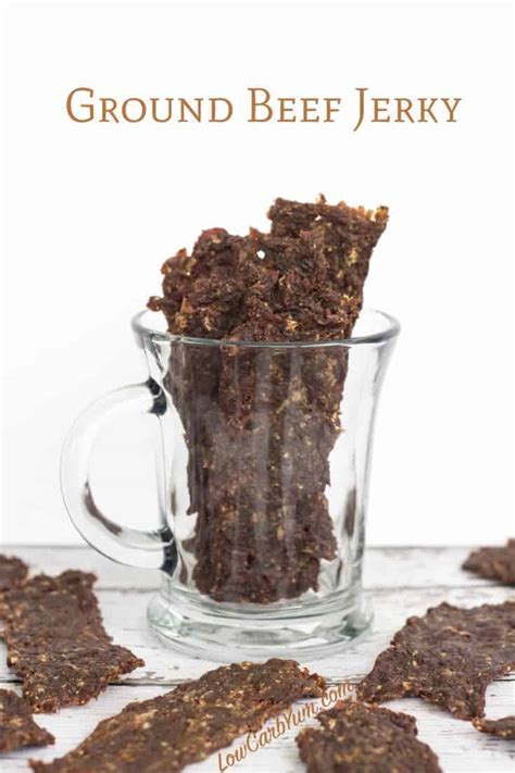 This ground beef jerky recipe is much more inexpensive than the kind from the store and can be made with all of your favorite flavors and none of the hard to pronounce ingredients! Ground Beef Jerky Recipe with Hamburger or Venison | Low Carb Yum