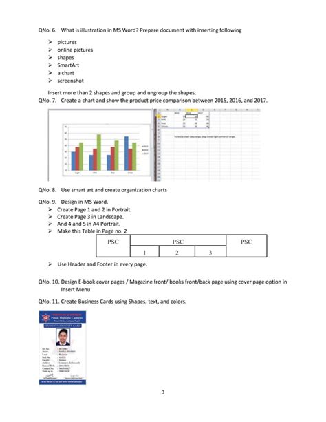 Word Practical Questions For Exercises