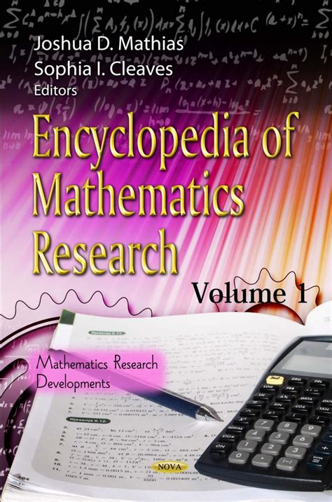 Encyclopedia Of Mathematics Research 3 Volume Set Nova Science
