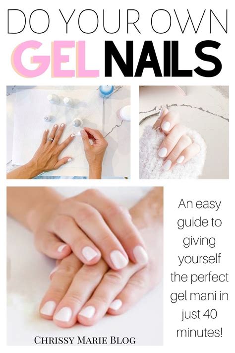 40 Minutes To Gel Nails At Home A Beginners Tutorial Gel Nails Diy