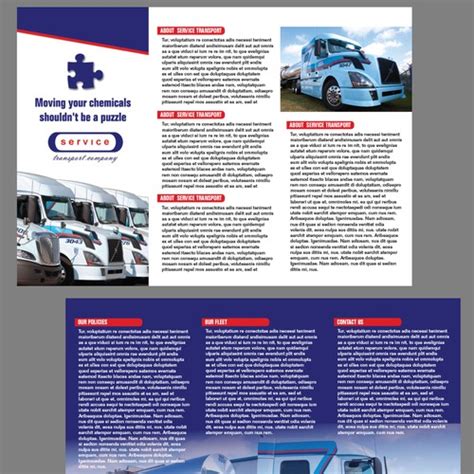Trucking Co Brochure Design Brochure Contest