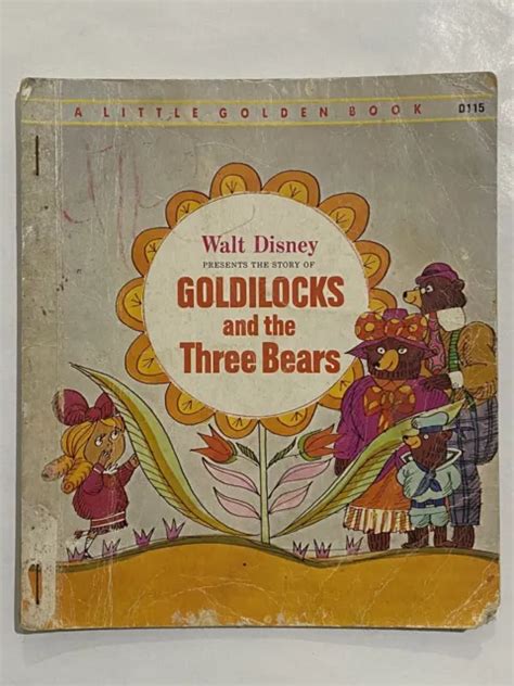 Little Golden Book Walt Disney The Story Of Goldilocks And The Three Bears 1973 7 38 Picclick