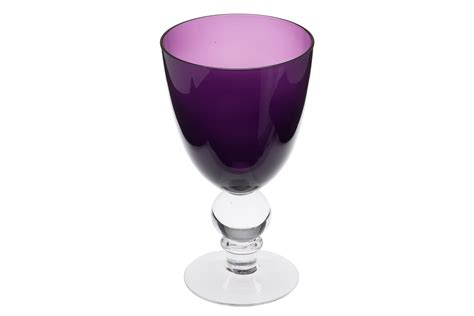 Purple Glass Goblet Place Settings Event Hire London And Uk