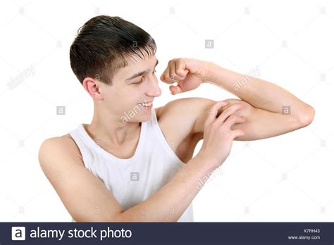 Teenager Muscle Flexing Stock Photos And Teenager Muscle Flexing Stock