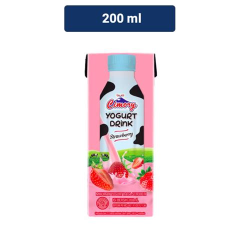 Jual Cimory Yogurt Drink Stroberi 200 ML Indonesia Shopee Indonesia
