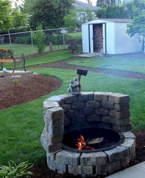 This smokeless fire pit is roughly 2 feet wide, which is plenty of room to accommodate standard fire logs—and make no mistake, when filled, it produces high flames and a tremendous amount of heat. 01 easy diy fire pit ideas for backyard landscaping - Structhome.com in 2020 | Backyard fire ...