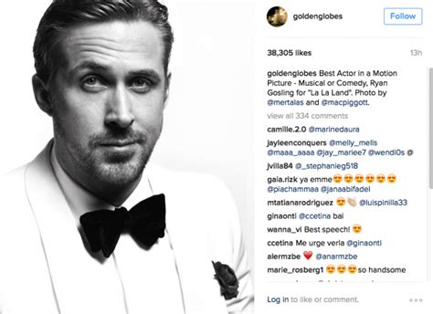The Golden Globes Instagram Breakdown Who Had The Most Likes Who Has