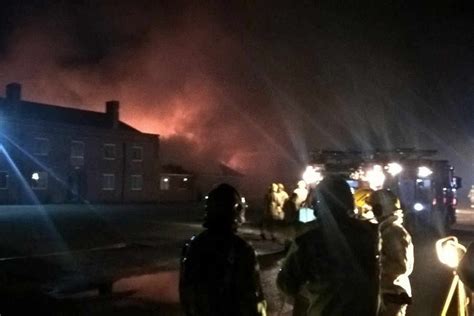 70 Firefighters Tackle Blaze At Shropshire Industrial Complex