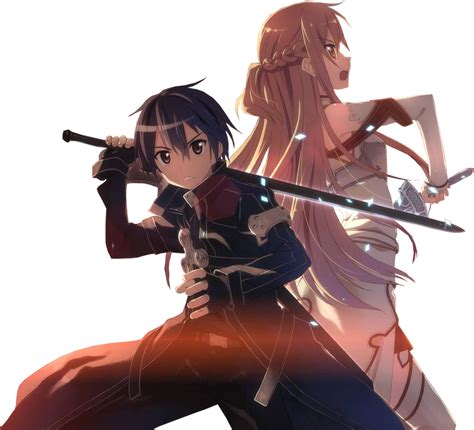 Kirito And Asuna 1sword Art Online By Zerolshikumai On Deviantart