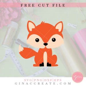 Free SVG Cut File | Fox – Gina C. Creates