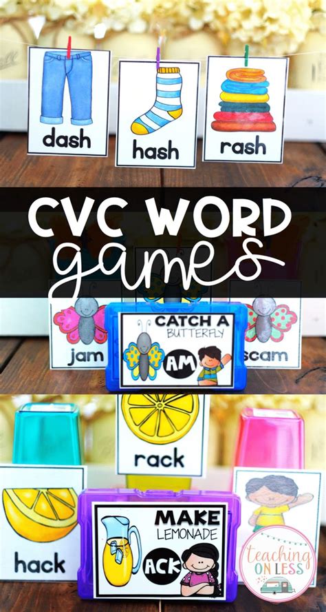 16 Games To Teach Cvc Words · Kayse Morris Cvc Words Word Work Games