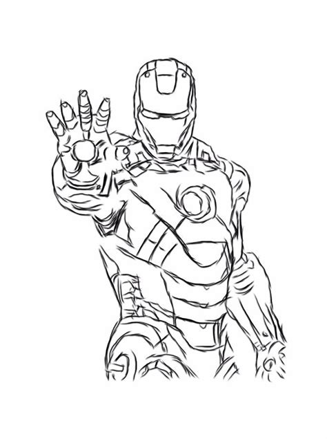Iron Man Coloring Pages Learny Kids