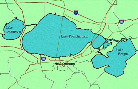 Lake Pontchartrain Map 1812