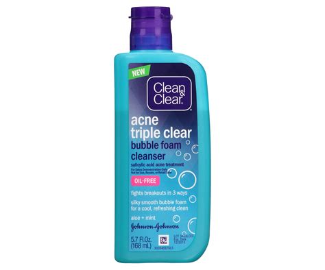 Clean And Clear Acne Triple Clear Bubble Foam Cleanser 57 Fl Oz Ebay