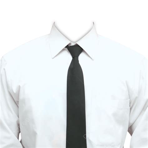 Chemise Blanche Robe Transparente Avec Cravate Noire Photographie Png