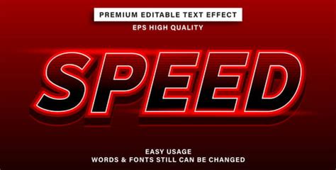 Premium Red Editable Text Effect Vector Eps Uidownload