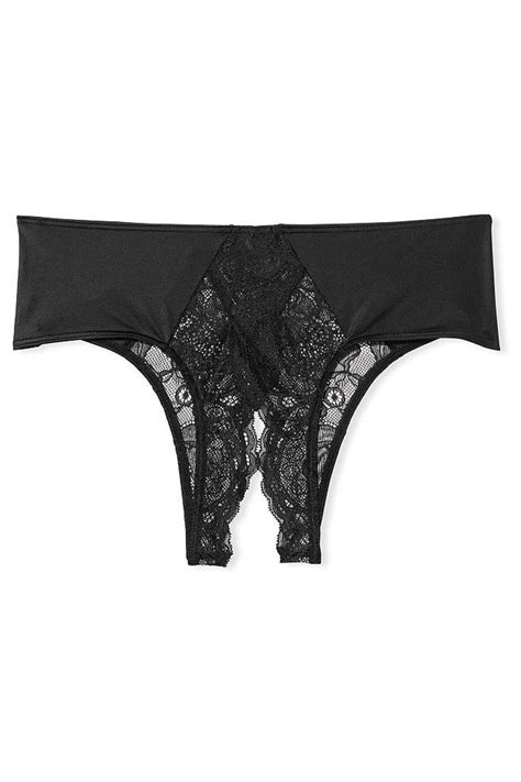buy victoria s secret lace ouvert cheeky panty from the victoria s secret uk online shop