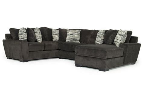 Oracle Tux Loveseat Chaise Sectional In Sterling Right Facing Mor