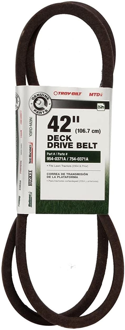 Mtd Genuine Parts 42 Deck Drive Belt For Riding Mowers