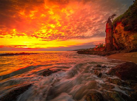Victoria Beach Castle Laguna Beach California Sunset Ocean Flickr