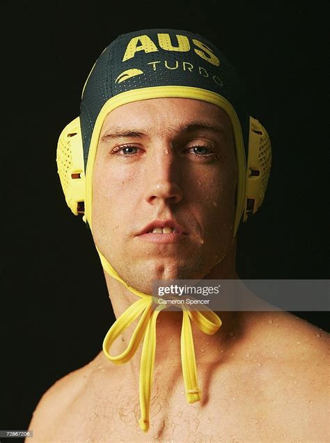 Trent Franklin Of The Australia Mens Water Polo Team Poses For A