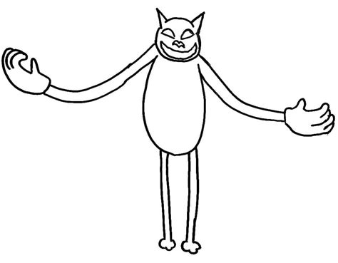 Dibujos De Cartoon Cat Fácil Para Colorear Para Colorear Pintar E Imprimir Dibujos Onlinecom