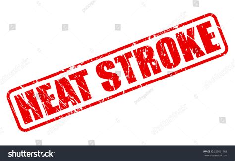 Heat Stroke Red Stamp Text On Stock Vector Royalty Free 325091768