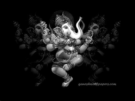 Black And White Ganesha Lord Ganesha Ganesh Images