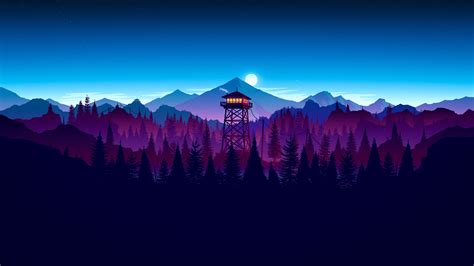 Firewatch Sunset Artwork Hd Artist 4k Wallpapers Images Backgrounds Photos And Pictures