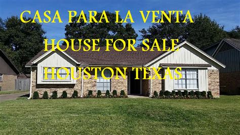 Pero no acaban aquí nuestras posibilidades de venta de pisos: CASA EN VENTA/ HOUSE FOR SALE HOUSTON TEXAS - YouTube