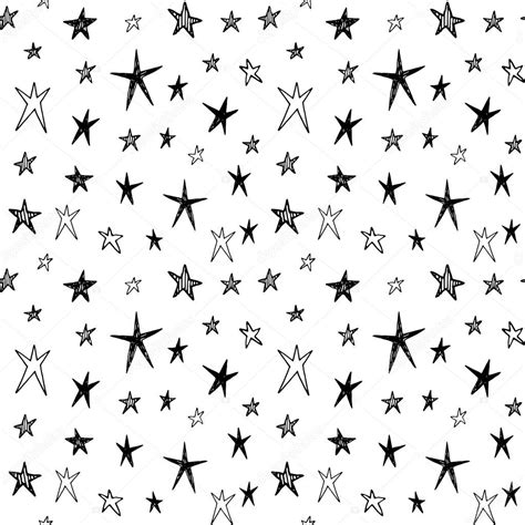 Pattern With Doodle Stars And Spots ⬇ Vector Image By © Teploleta